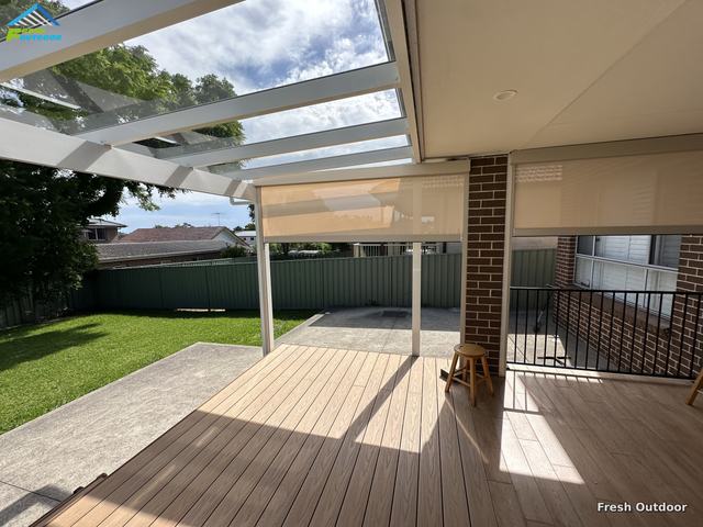 Fresh Outdoor project: Deck cover with outdoor blinds